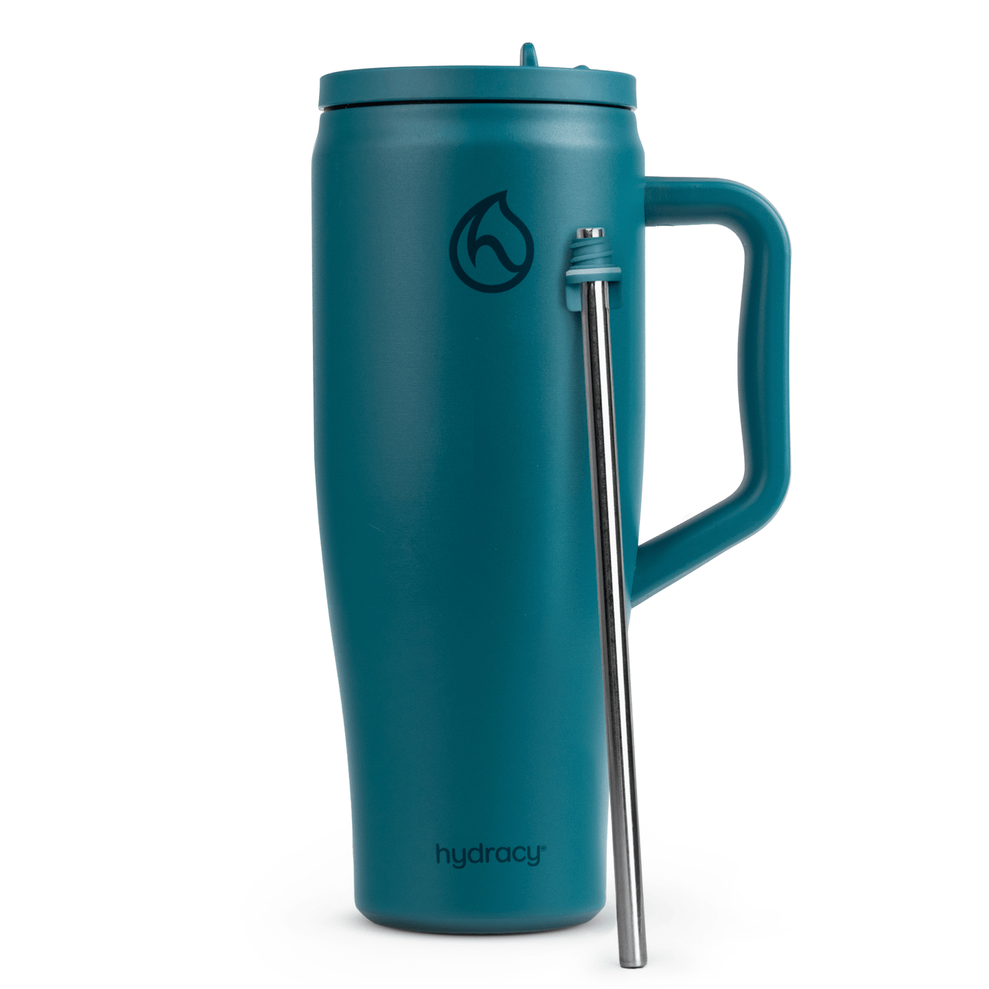 Hydracy Soulmate 40oz Insulated Tumbler with Handle & Straw — IceVault Triple Insulation, BPA-Free, Leakproof Lid, Dishwasher Safe