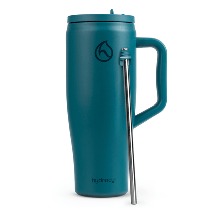 Hydracy Soulmate 40oz Insulated Tumbler with Handle & Straw — IceVault Triple Insulation, BPA-Free, Leakproof Lid, Dishwasher Safe