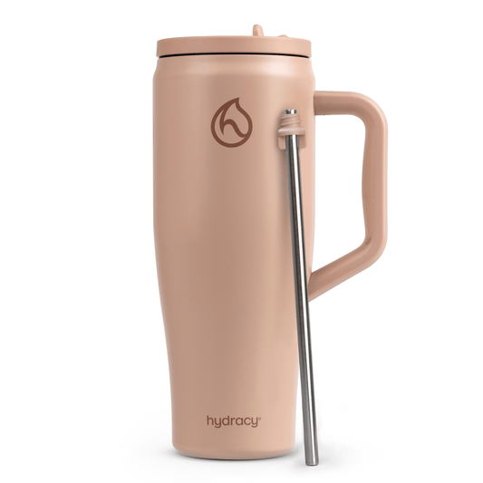 Hydracy Soulmate 40oz Insulated Tumbler with Handle & Straw — IceVault Triple Insulation, BPA-Free, Leakproof Lid, Dishwasher Safe
