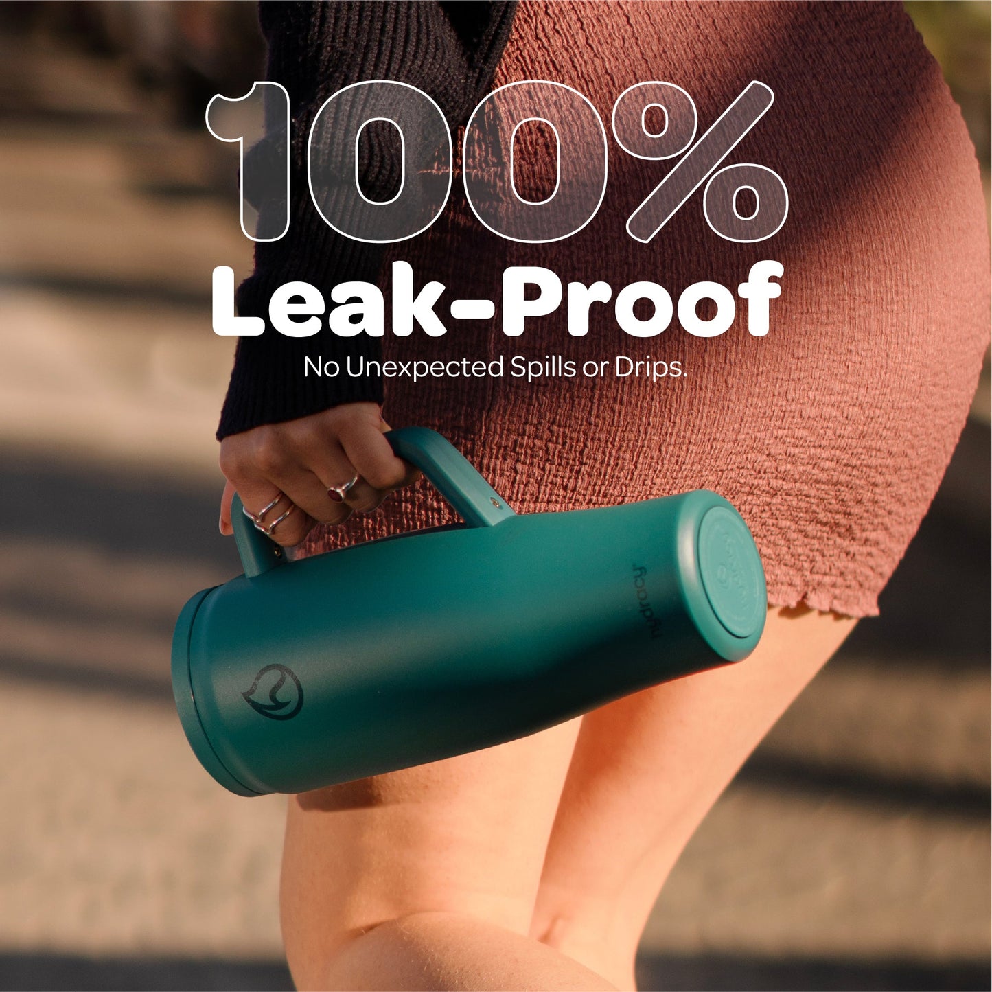 Hydracy Soulmate 40oz Insulated Tumbler with Handle & Straw — IceVault Triple Insulation, BPA-Free, Leakproof Lid, Dishwasher Safe