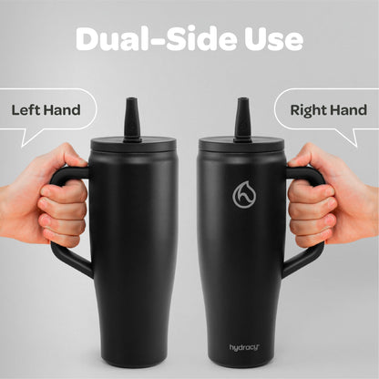 Hydracy Soulmate 40oz Insulated Tumbler with Handle & Straw — IceVault Triple Insulation, BPA-Free, Leakproof Lid, Dishwasher Safe