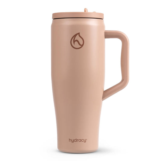 Hydracy Soulmate 40oz Insulated Tumbler with Handle & Straw — IceVault Triple Insulation, BPA-Free, Leakproof Lid, Dishwasher Safe