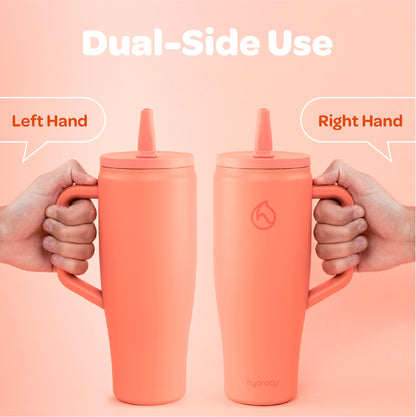 Hydracy Soulmate 40oz Insulated Tumbler with Handle & Straw — IceVault Triple Insulation, BPA-Free, Leakproof Lid, Dishwasher Safe