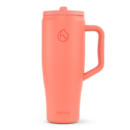 Hydracy Soulmate 40oz Insulated Tumbler with Handle & Straw — IceVault Triple Insulation, BPA-Free, Leakproof Lid, Dishwasher Safe